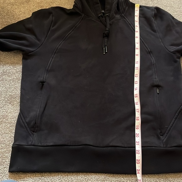 Athleta Retroplush Revive Hoodie Black Sweatshirt Size M - Picture 8 of 10